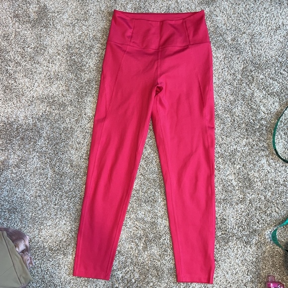 girlfriend collective Pants - NWOT Girlfriend collective hot pink high rise compressive leggings SIZE SMALL